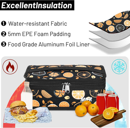 MIER Small Lunch Bag for Kids & Adults Compact Insulated Lunch Box Portable Thermal Mini Cooler for Work School Travel, Bluesteel