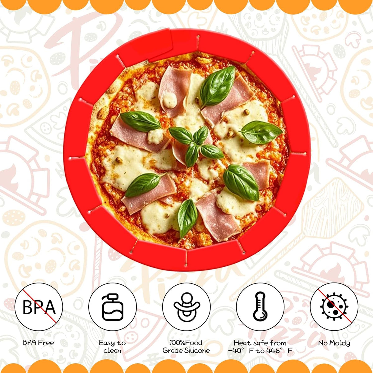 Adjustable Silicone Pie Crust Shield, Reusable for Baking