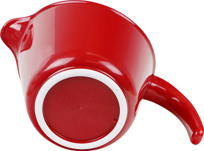 Reston Lloyd, Batter Bowl With Pour Spout, Non-Slip Base, Erogonomic Space Saving Detachable Handle, 2 QT Heavy Duty BPA-Free Microwave & Dishwasher Safe, Plum