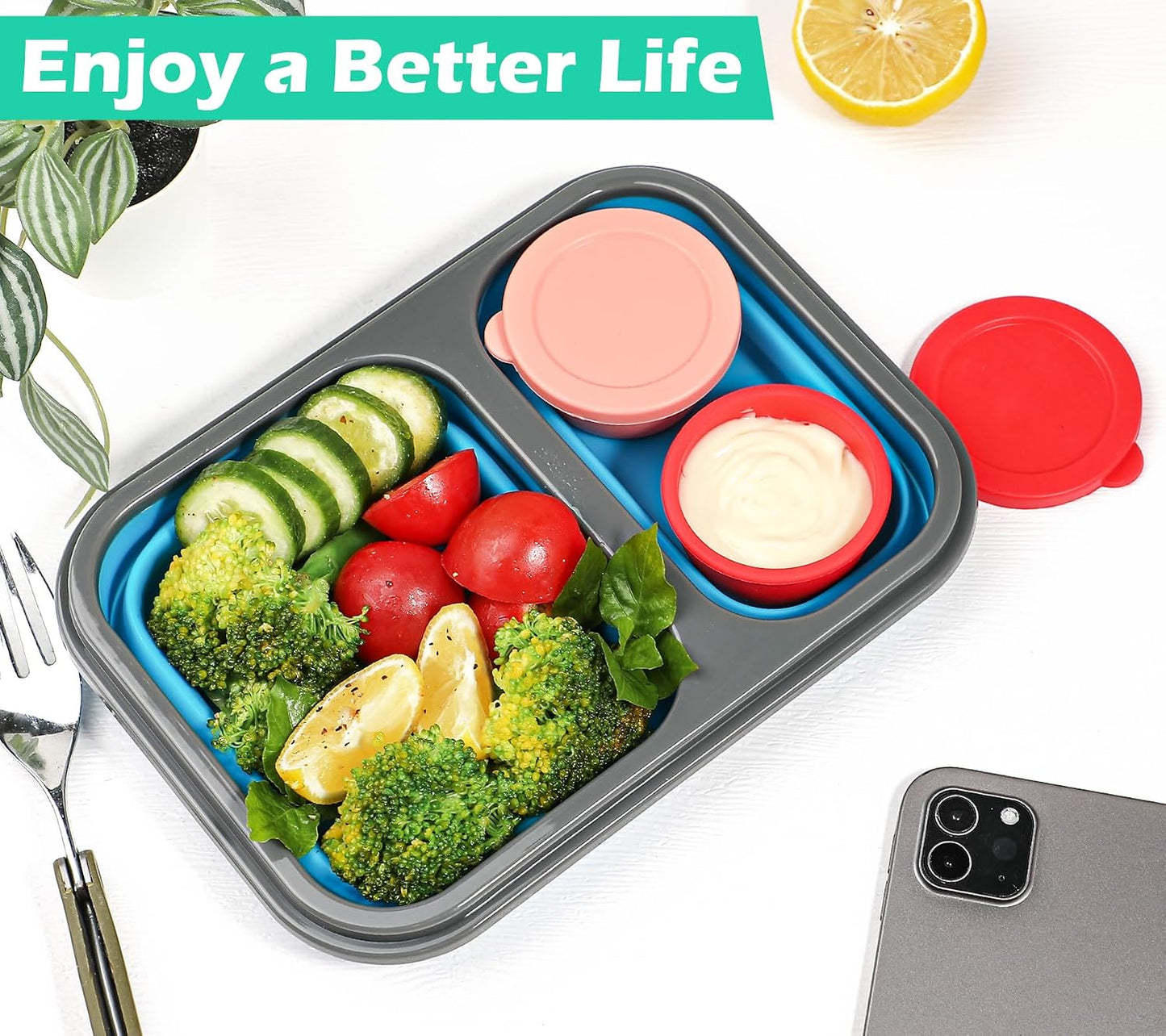 Webake 3" Silicone Pinch Bowls for Cooking Prep, 2oz Small Dipping Bowls Sauce Condiment Containers with Lids, BPA Free Set of 8
