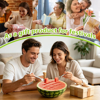 Watermelon Cutter Slicer, Stainless Steel Fruit Cutter Slicer Tool
