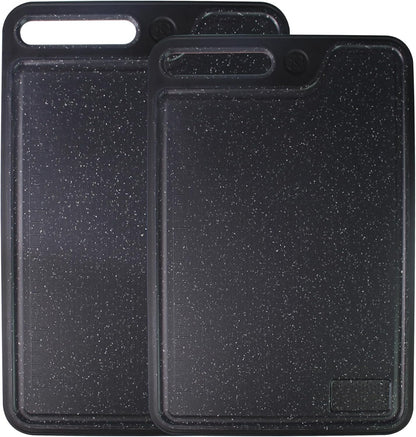 Cutting Boards for Kitchen,Large Cutting Board Set of 2,Non-Slip Cutting Board with Dandle and Juice Groovenon,Dishwasher Safe Cutting Boards (Green)