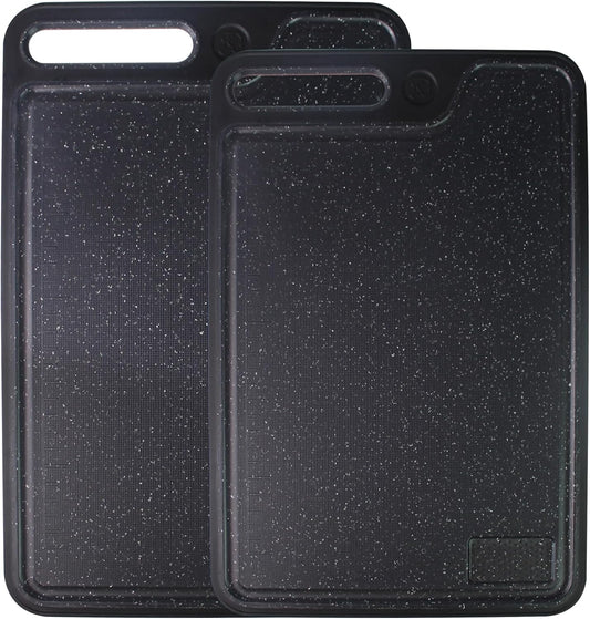 Cutting Boards for Kitchen,Large Cutting Board Set of 2,Non-Slip Cutting Board with Dandle and Juice Groovenon,Dishwasher Safe Cutting Boards (Green)