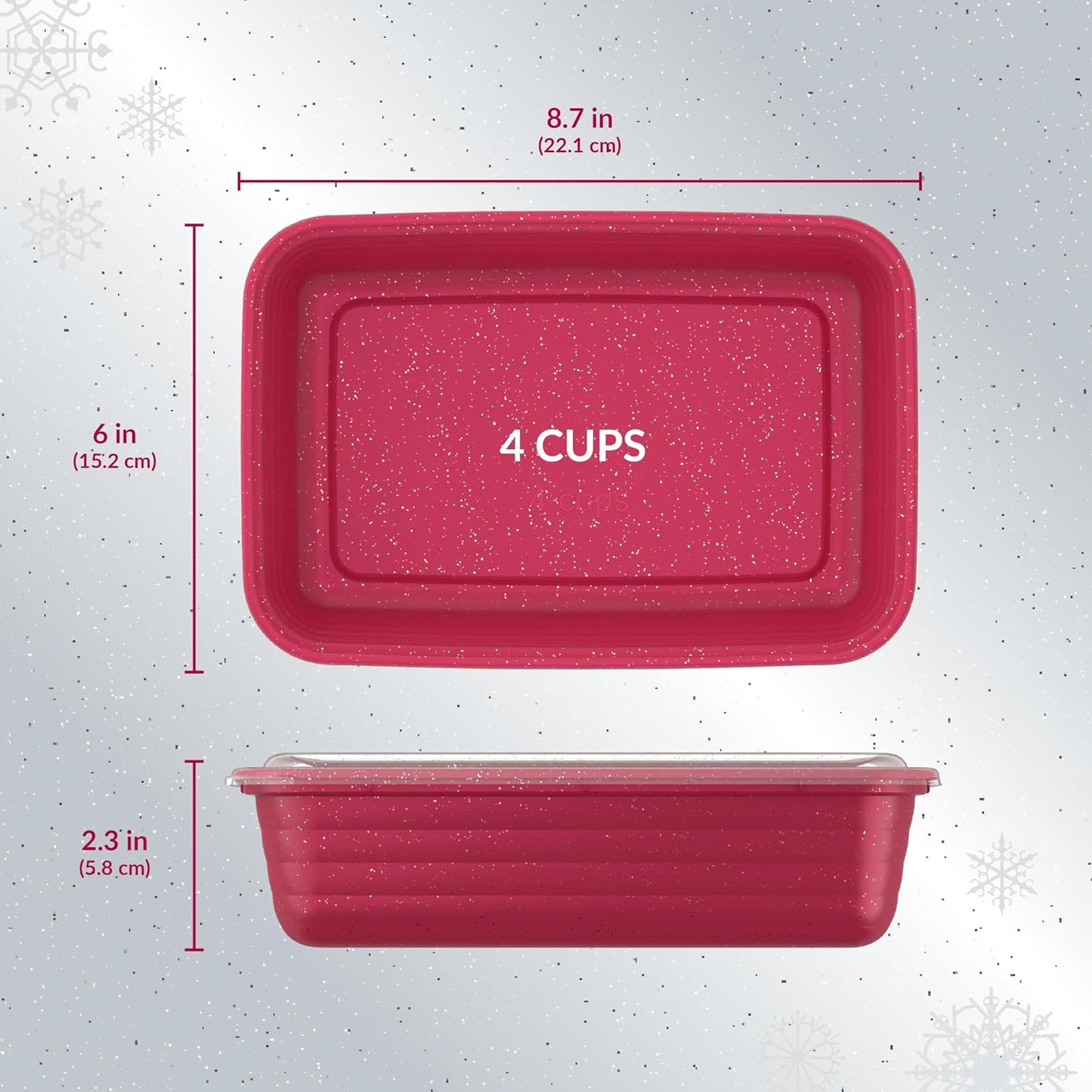 Bentgo Prep 60-Piece Meal Prep Kit - Reusable PFAS & BPA-Free Food Containers, 1-Compartment, 2-Compartment, & 3-Compartments - Microwave, Freezer, & Dishwasher Safe (Gleam Metallics)