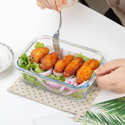 C CREST [10 Pack] Glass Meal Prep Containers, Food Storage Containers with Lids Airtight, Glass Lunch Boxes, Microwave, Oven, Freezer and Dishwasher Safe