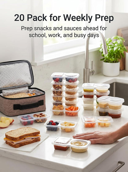 7-in-1 Nesting Soup Containers with Lids, 1 Extra Large (Approx. 1.3 Gallon / 170 oz) + 6 Small (17 oz Each), Leakproof, BPA-Free, Freezer Microwave Dishwasher Safe, Meal Prep Food Storage Set