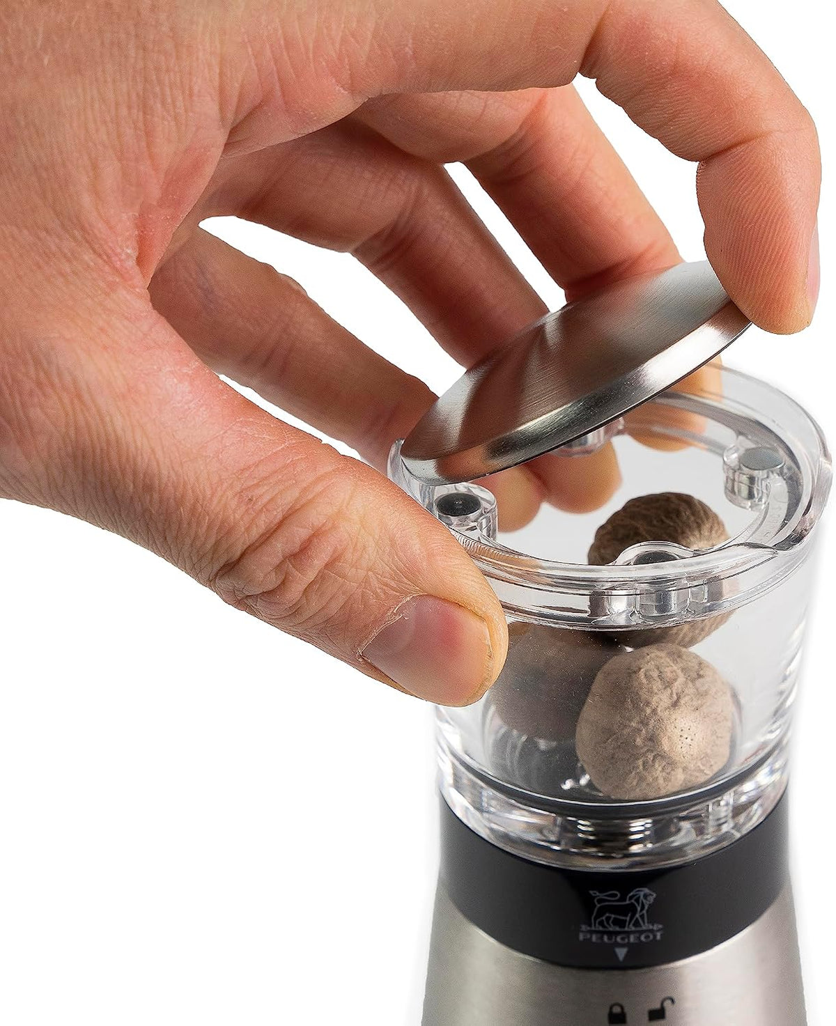 Peugeot Daman Nutmeg Mill 15cm - 6"", stainless steel