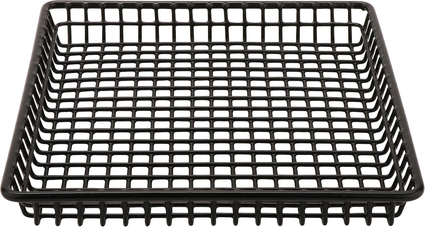 G.E.T. WB-315-MG Heavy Duty Iron Wire Utility Storage Basket/Bin with Handles, 11" x 8" x 8"