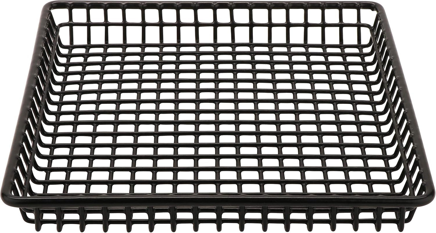 G.E.T. WB-315-MG Heavy Duty Iron Wire Utility Storage Basket/Bin with Handles, 11" x 8" x 8"