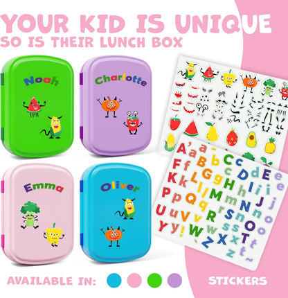 Umami All-in-1 Bento Box for Kids, Ice-pack & Utensils Included, 100% Leakproof & BPA free, Parents' favorite Lunch Box Kids (Green, 27 oz)