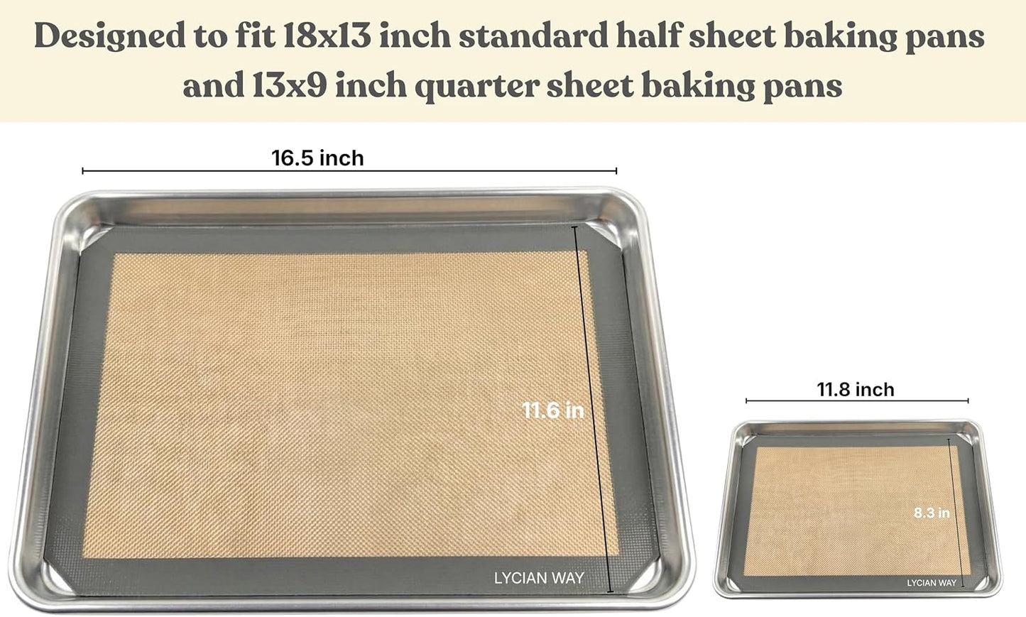 Silicone Pastry Mat with Measurements, 28 x 20 Inch Extra Thick Non-Slip Nonstick XL Baking Mat for Dough Rolling, Kneading, Fondant and Pie, Red