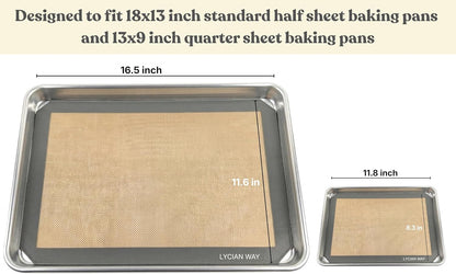 Silicone Pastry Mat with Measurements, 28 x 20 Inch Extra Thick Non-Slip Nonstick XL Baking Mat for Dough Rolling, Kneading, Fondant and Pie, Red