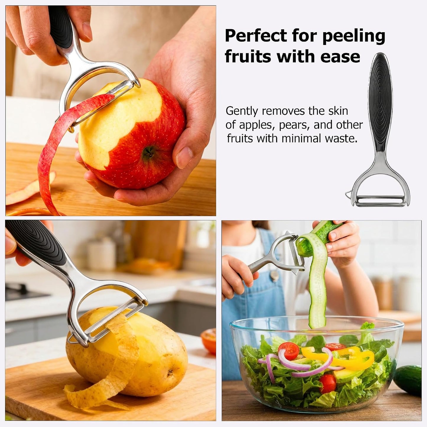 Heavy Duty Kitchen Shears – Sharp Stainless Steel Scissors for Everyday Kitchen Use, 4-in-1, Comfort Grip, Dishwasher Safe
