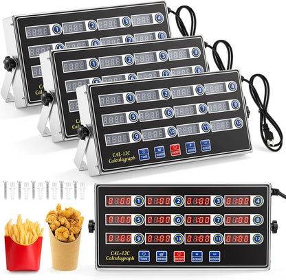 Relaxweex Commercial Digital Kitchen Timer for Cooking, 8 Channel