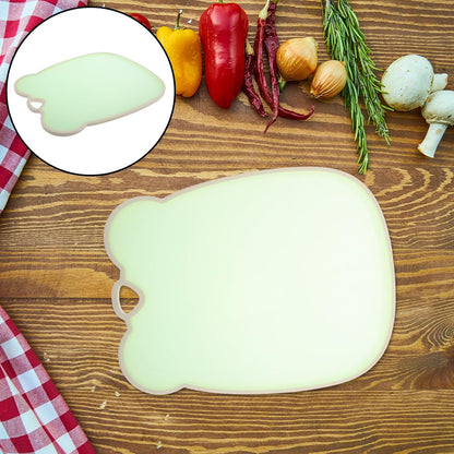 SUPVOX Large Food-grade Silicone Cutting Board for Kitchen Food Prep Non-slip Fruit and Vegetable Chopping Mat in Jelly Green