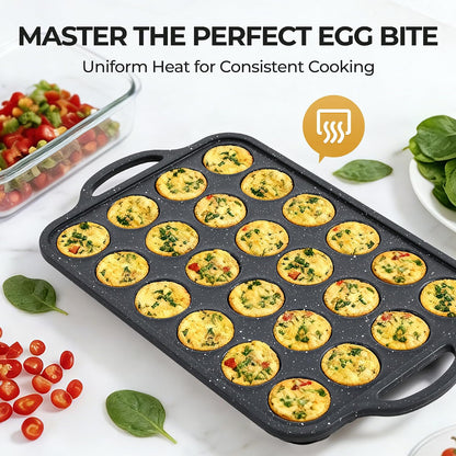 Silicone Muffin Pan with Metal Frame, 12-Cup Non-Stick Baking Pan for Cupcakes & Muffins, Dishwasher Safe & BPA Free, Durable for Meal Prep & Oven Use