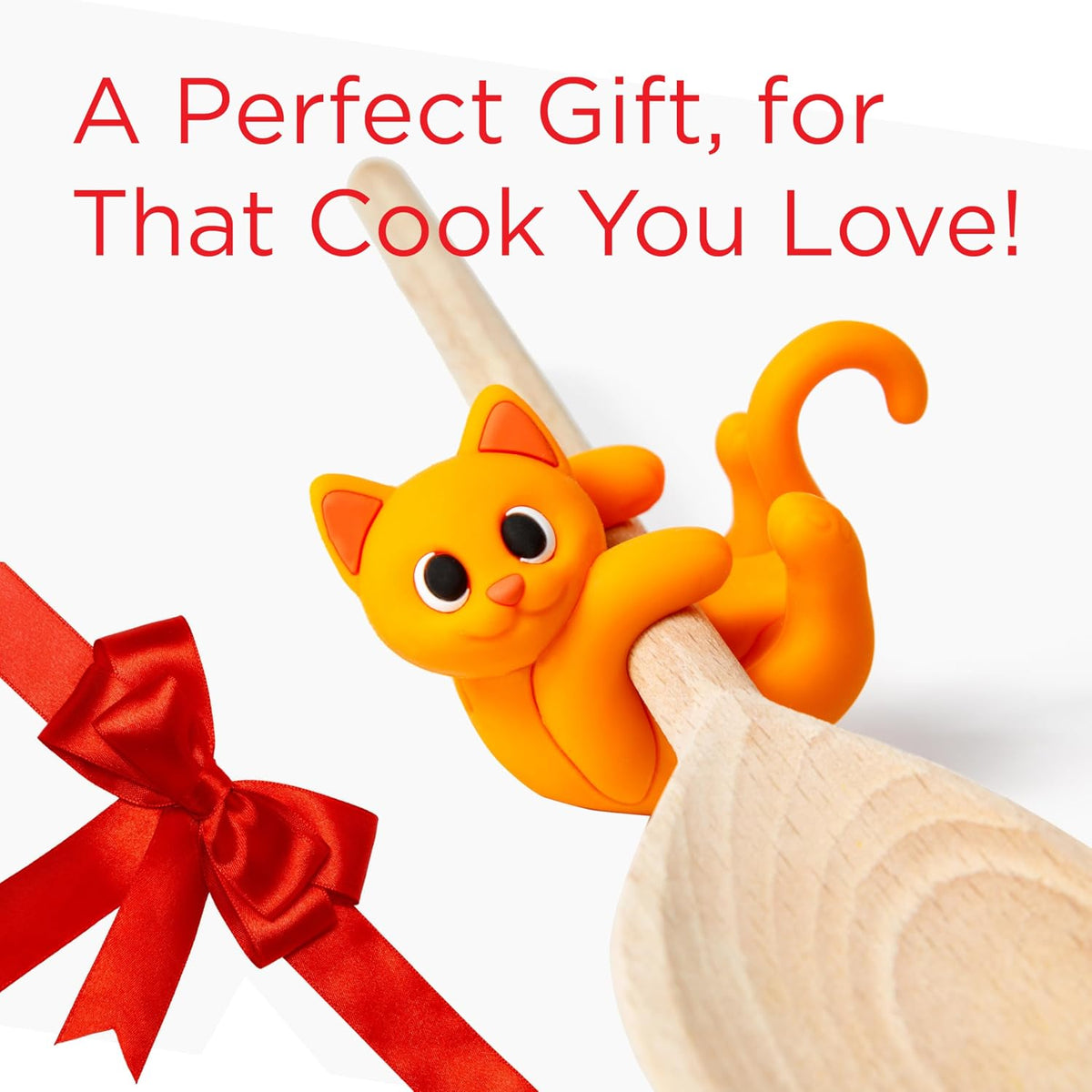Itera Gray Silicone Cat Spoon Rest Kitchen Gadget