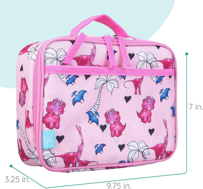 Wildkin Kids Insulated Lunch Box, Keeps Food Hot or Cold, BPA-Free with Mesh Pockets & Easy-Clean Lining – Ideal for School, Travel & Daycare – Holographic