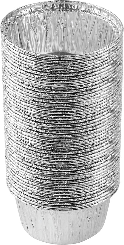 PLASTICPRO 6'' Inch Round Tin Foil Pie Pans Disposable Pack of 20