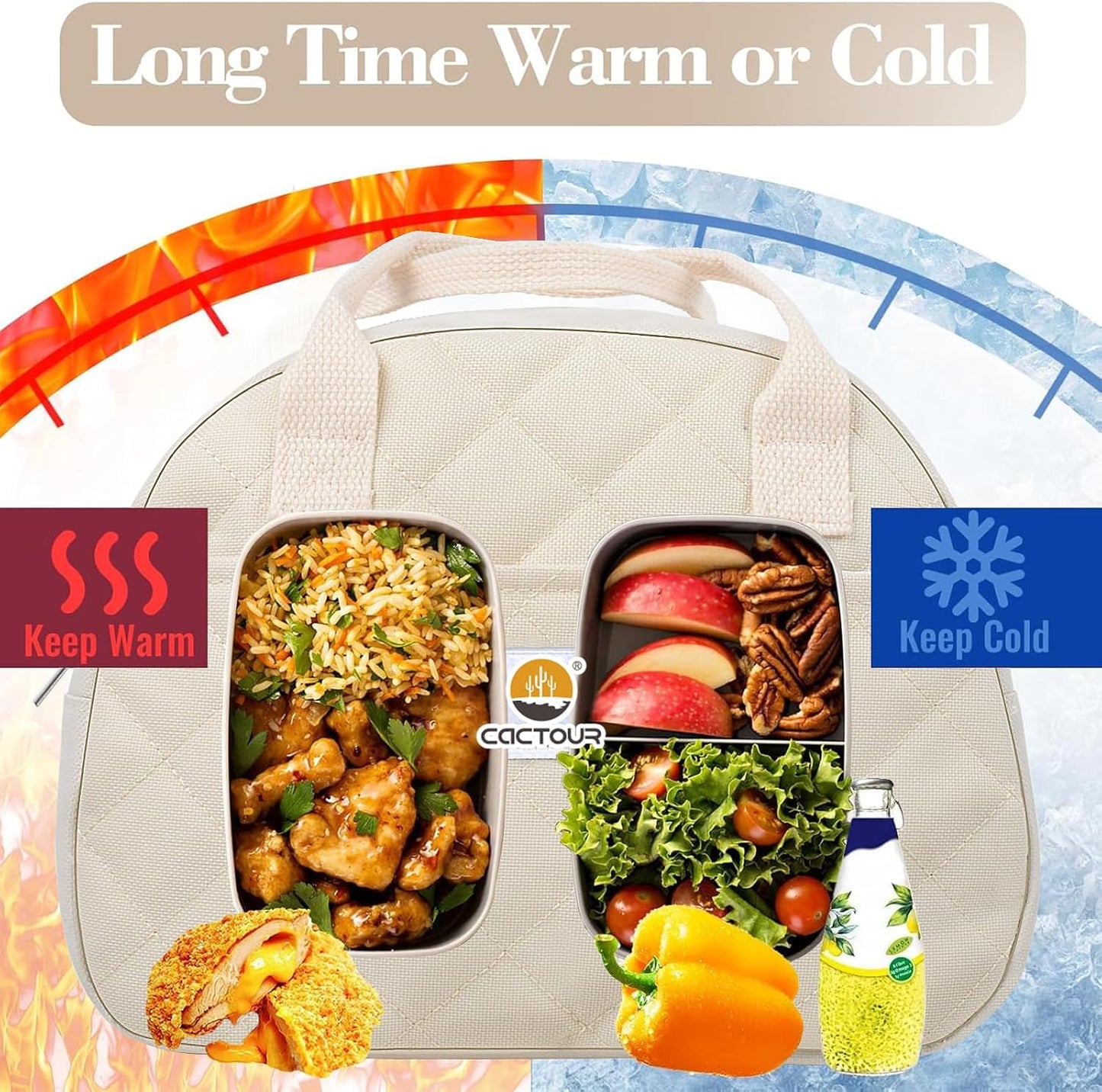 CaCTOUR Lunch Box for Women Girls Teens,Cute Lunch Box Cooler Bag, Portable Insulated Small Lunch Bag Women Reusable Corduroy Lunch Tote for Work/Travel/Picnic/School (Dog Green,Small)