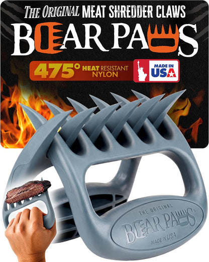 Bear Paws Meat Claws - The Original BBQ Meat Shredder Claws - Black