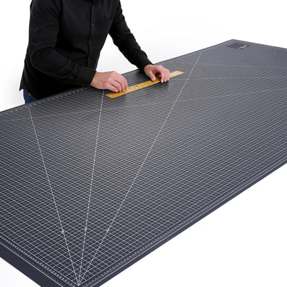 NEWBRAUG 36'' × 48'' Large Self Healing Cutting Double Sided 5-Ply Mat, Big Cutting Board for Rotary Cutting, Quilting, Sewing, Craft, Fabric & Scrapbooking(Green/Black)