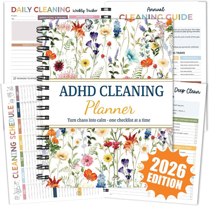 Magnetic Cleaning Schedule and Checklist Dry Erase Board - Reusable Cleaning Schedule for Home, Kitchen & Bathroom | Weekly & Monthly Chore Chart for Adults, Strong Magnet, Easy Erase