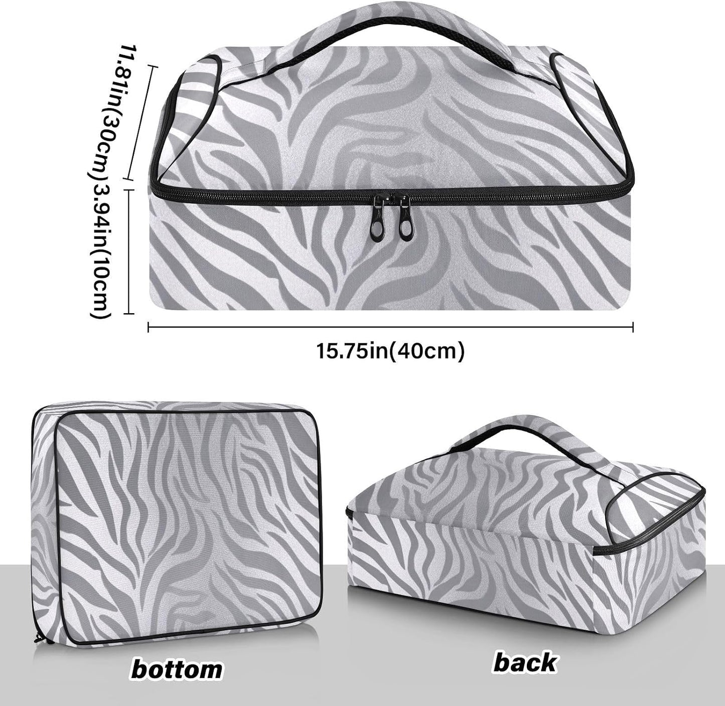 Casserole Carriers for Hot or Cold Food Reusable Casserole Dish Carrier Insulated Thermal Large Capacity Durable Perfect for Party Camping Family Gatherings Yellow Fish - Colors B