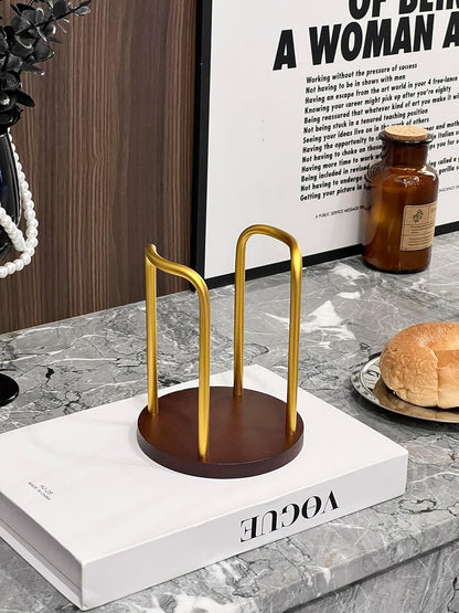 Wood Cup Holder for Cups (Under 3.35in Diameter), Stylish Walnut Disposable Cup Dispenser, Plastic Mouthwash Cup Storage Organizer -Perfect for Office, Kitchen, Gym, School or Cafes