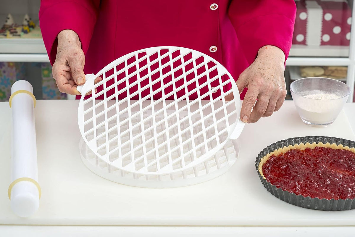 Decora Lattice Crust Cutter, White, 30 cm