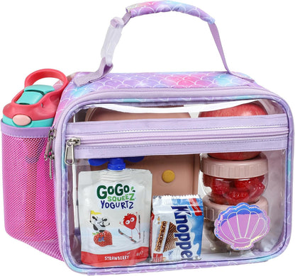 Bagseri Kids Lunch Bag Boys - Thermal Insulated Lunch Box Tote with Water Bottle Holder, Reusable Leak-Proof Kids Lunch Box for Daycare & School, Black Dinosaur (Containers Not Included)