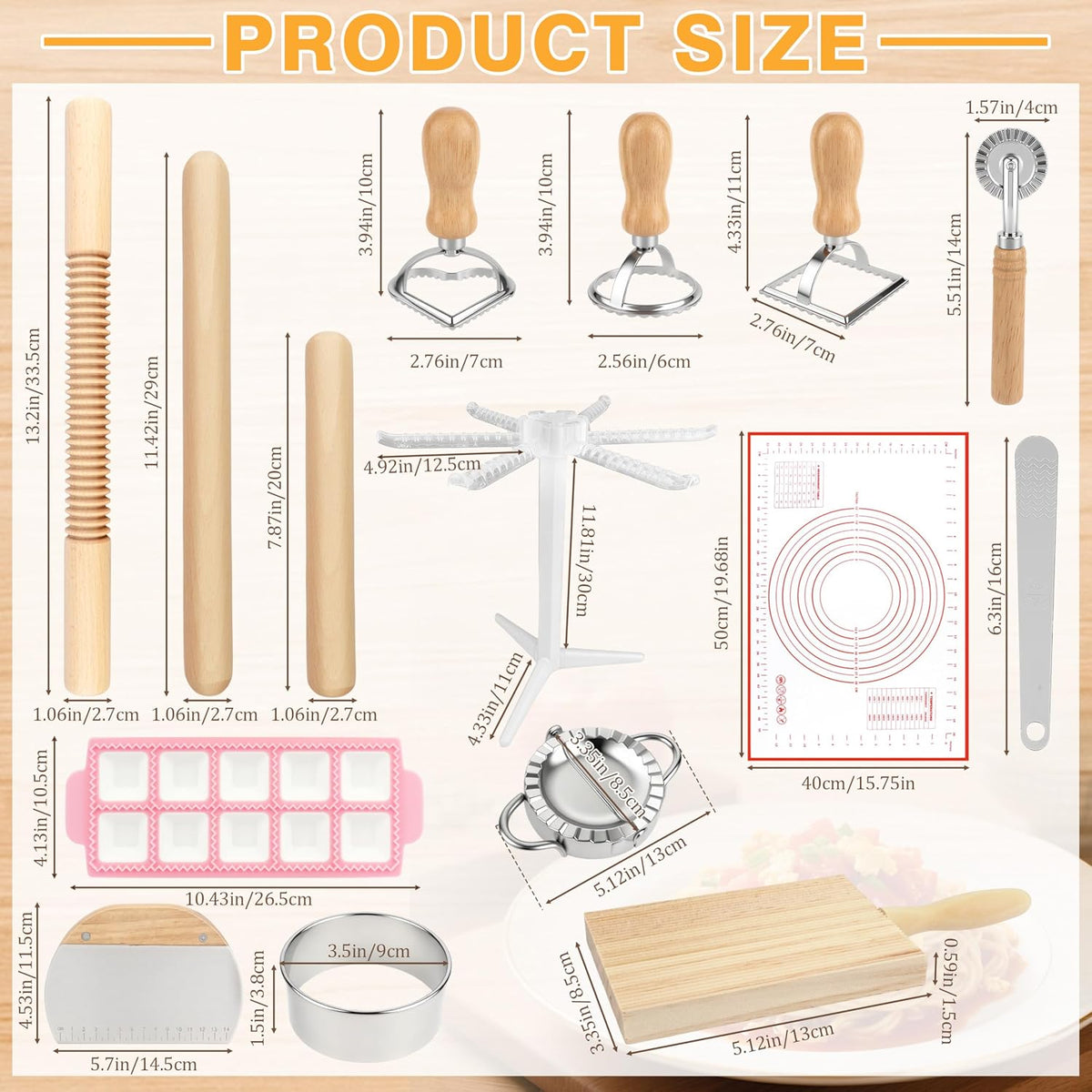TREWAVE Pasta Making Tools Set, Homemade Pasta Making Kit
