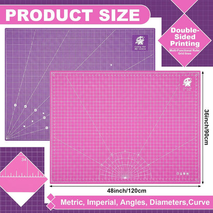 Pangda 1 Pcs 36 x 48 in Large Self Healing Cutting Mat for Sewing, Green