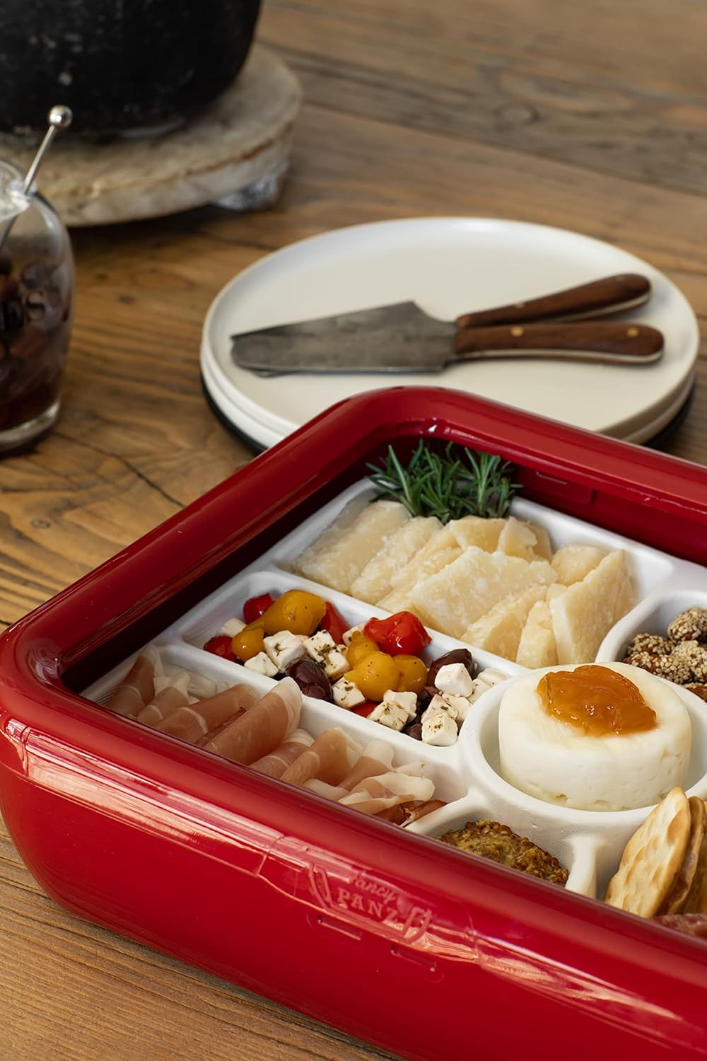 Fancy Panz Deviled Egg Tray - Portable Deviled Egg Carrier Insert Holds 20 Eggs - Fits Strawberries, Stuffed Mushrooms & More - Reusable Serving Tray for Parties & Potlucks