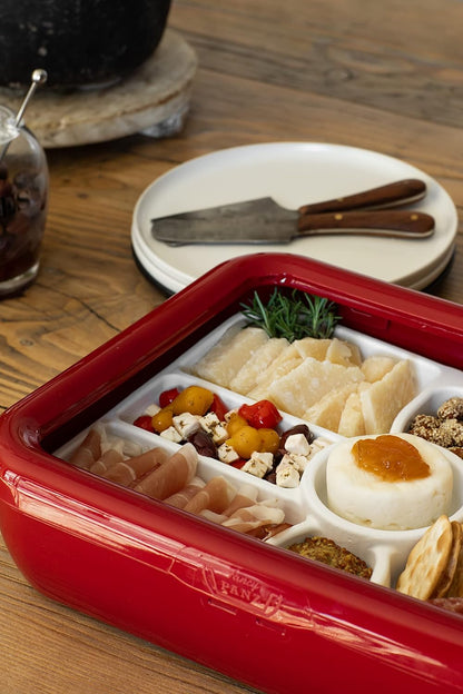 Fancy Panz Deviled Egg Tray - Portable Deviled Egg Carrier Insert Holds 20 Eggs - Fits Strawberries, Stuffed Mushrooms & More - Reusable Serving Tray for Parties & Potlucks