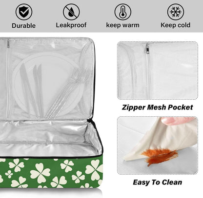 Casserole Carriers for Hot or Cold Food Reusable Casserole Dish Carrier Insulated Thermal Large Capacity Durable Perfect for Party Camping Family Gatherings Yellow Fish - Colors B