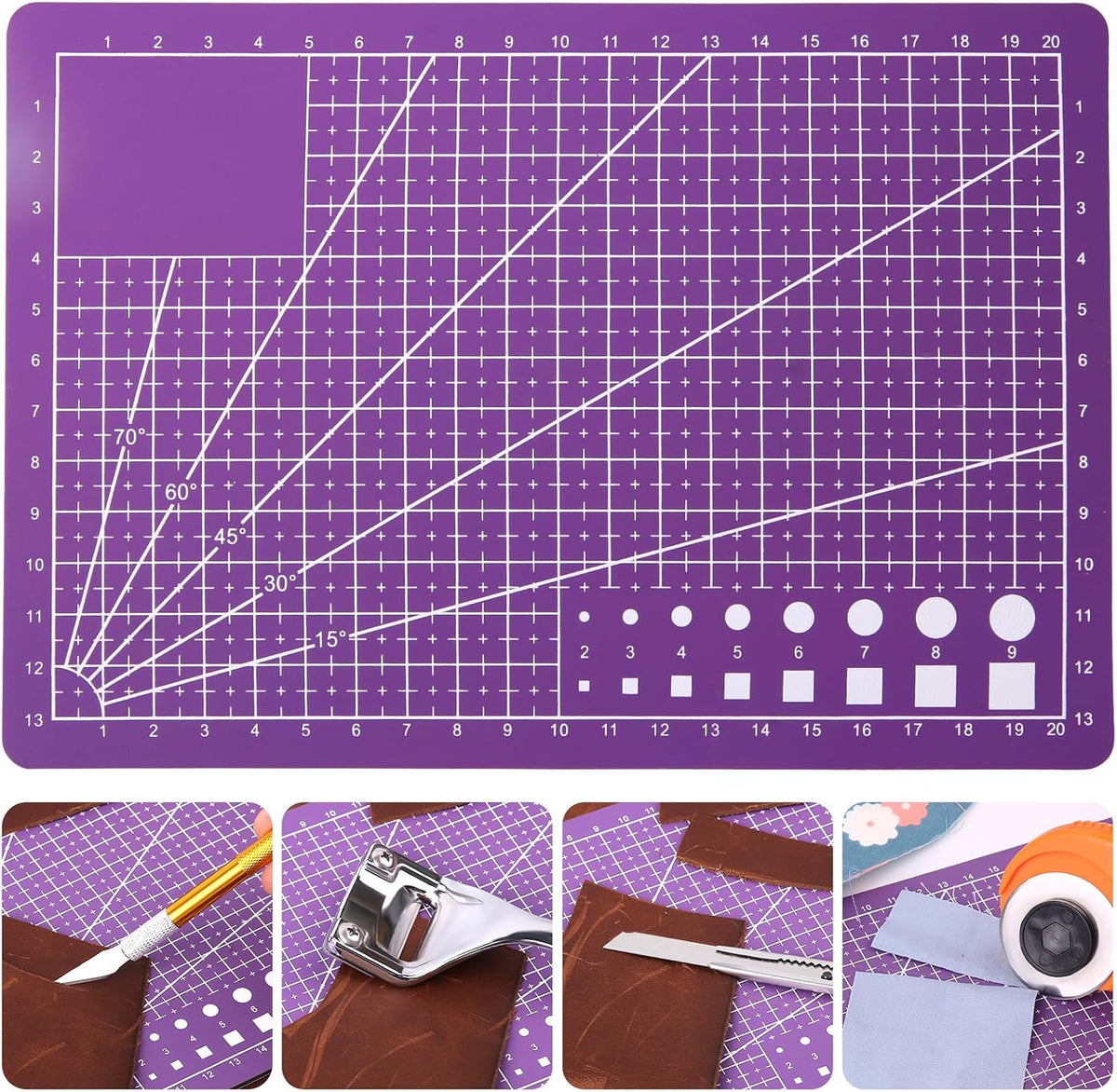 LOKUNN A5 Self Healing Cutting Mat Rotating Cutting Mats for Quilting
