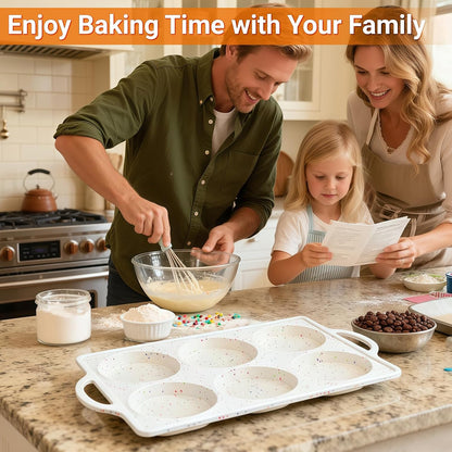 Silicone Muffin Pans for Baking, Metal Reinforced Frame 12 Cups Regular Size Silicone Cupcake Pan Nonstick Muffin Tin for Baking Muffin, Cupcake, Frittatas,BPA Free, Silicone Molds Dishwasher Safe