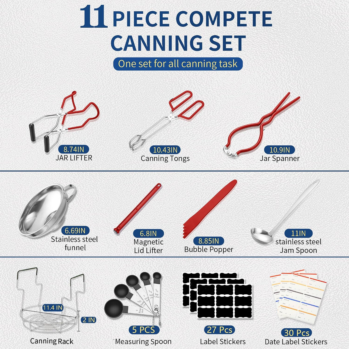 Canning Supplies Starter Kit,Canning Kit Set for Beginners