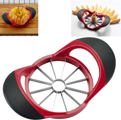 12 Blade Apple Slicer Corer Cutter, Red