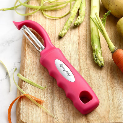 Spring Chef Premium Swivel Vegetable Peeler, Soft Grip Handle and Ultra Sharp Stainless Steel Blades - Perfect Kitchen Peeler For Veggie, Fruit, Potato, Carrot, Apple - Mango