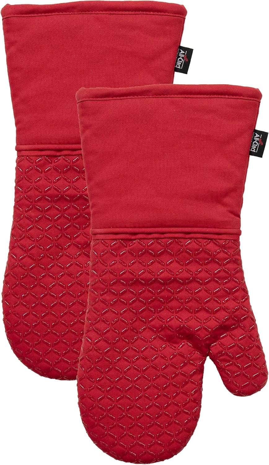 All-Clad Premium Pot Holder: Heat Resistant up to 500 Degrees - 100% Cotton, 10"x8" Hot Pad for Kitchen and Barbecue, 2-Pack, Indigo