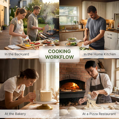 Stainless Steel Metal Griddle Scraper Chopper - Great as Dough Cutter for Bread and Pizza Dough - Multipurpose Kitchen Utensil for Flat Top Griddle - Commercial Quality