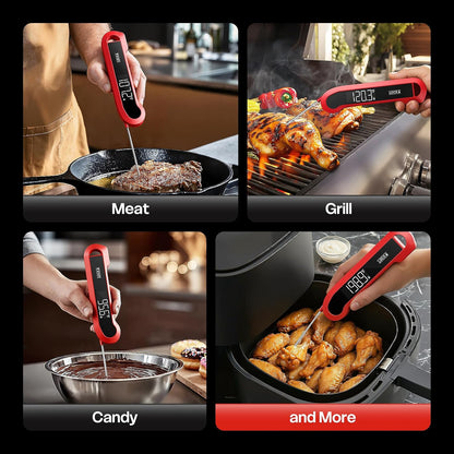 Meat Thermometer Digital, 1-2 Sec Instant Read, Grilling, Cooking, Food