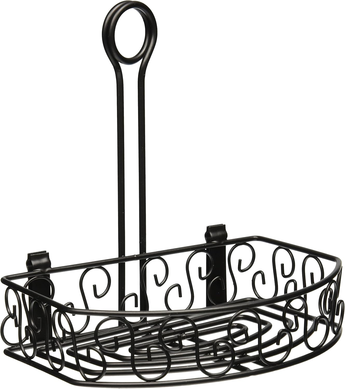 Winco Oblong Condiment Caddy, 8-1/4" x 6-1/4", Black Wire