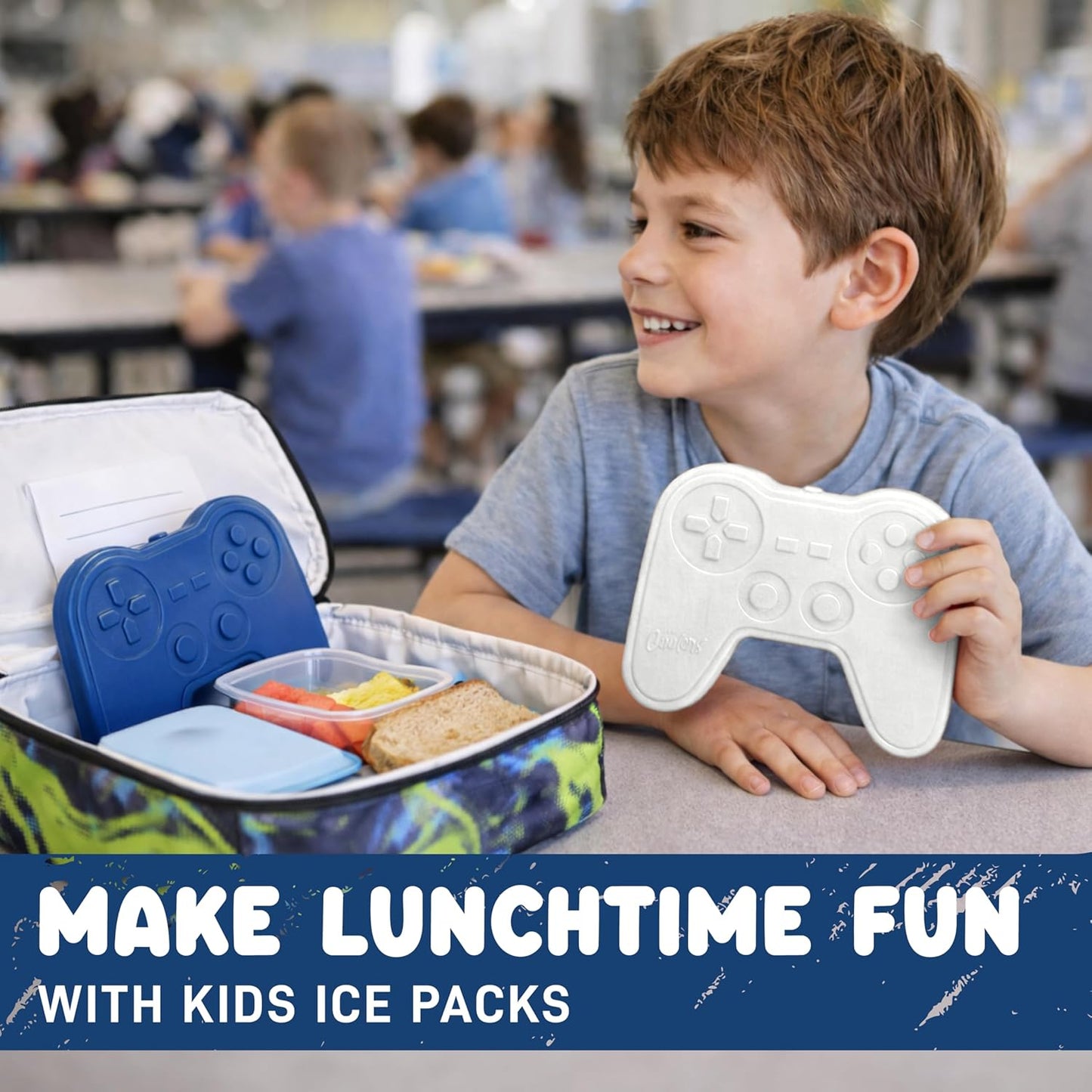 Cool Coolers Kids Lunch Box Ice Packs, Slim Ice Packs for Lunch Bags, Lunch Ice Packs ReusableMulticolored 4 Pack (Butterfly)