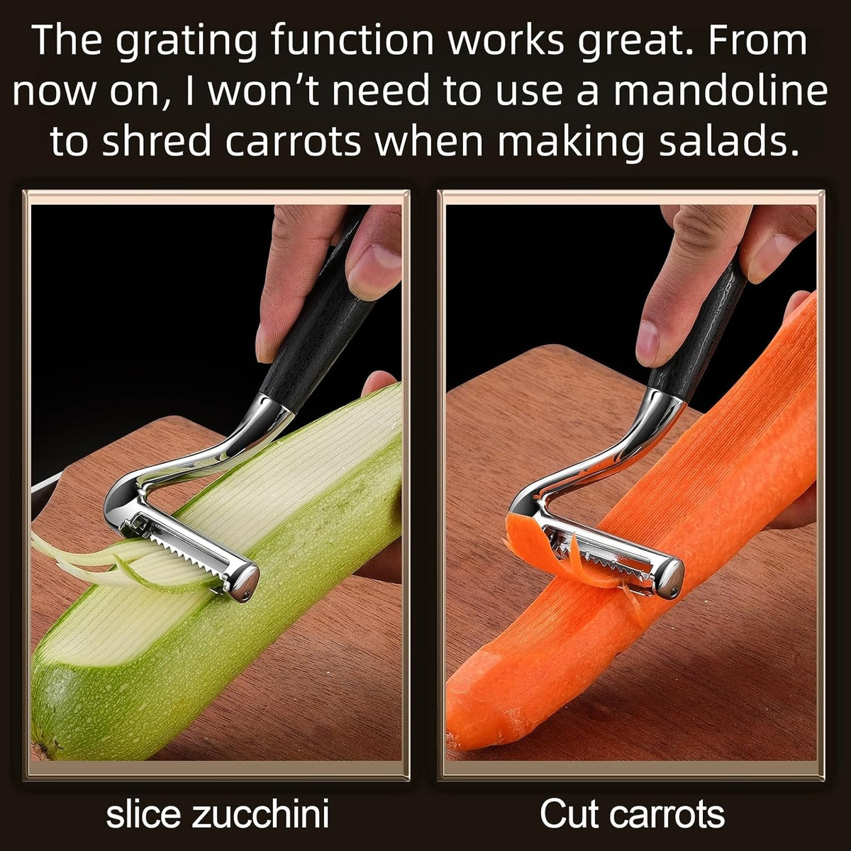 304 Stainless Steel Julienne Peeler.