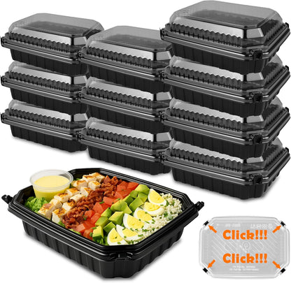 Ultra-Cold Freezer Containers, Frozen Meal Prep Storage with Lids | (-30°C/-22°F), Microwave & Freezer-Safe, Perfect for Frozen Meat, Seafood and Hot Meals, 10" x 8.2" x 3.7", 10 Packs