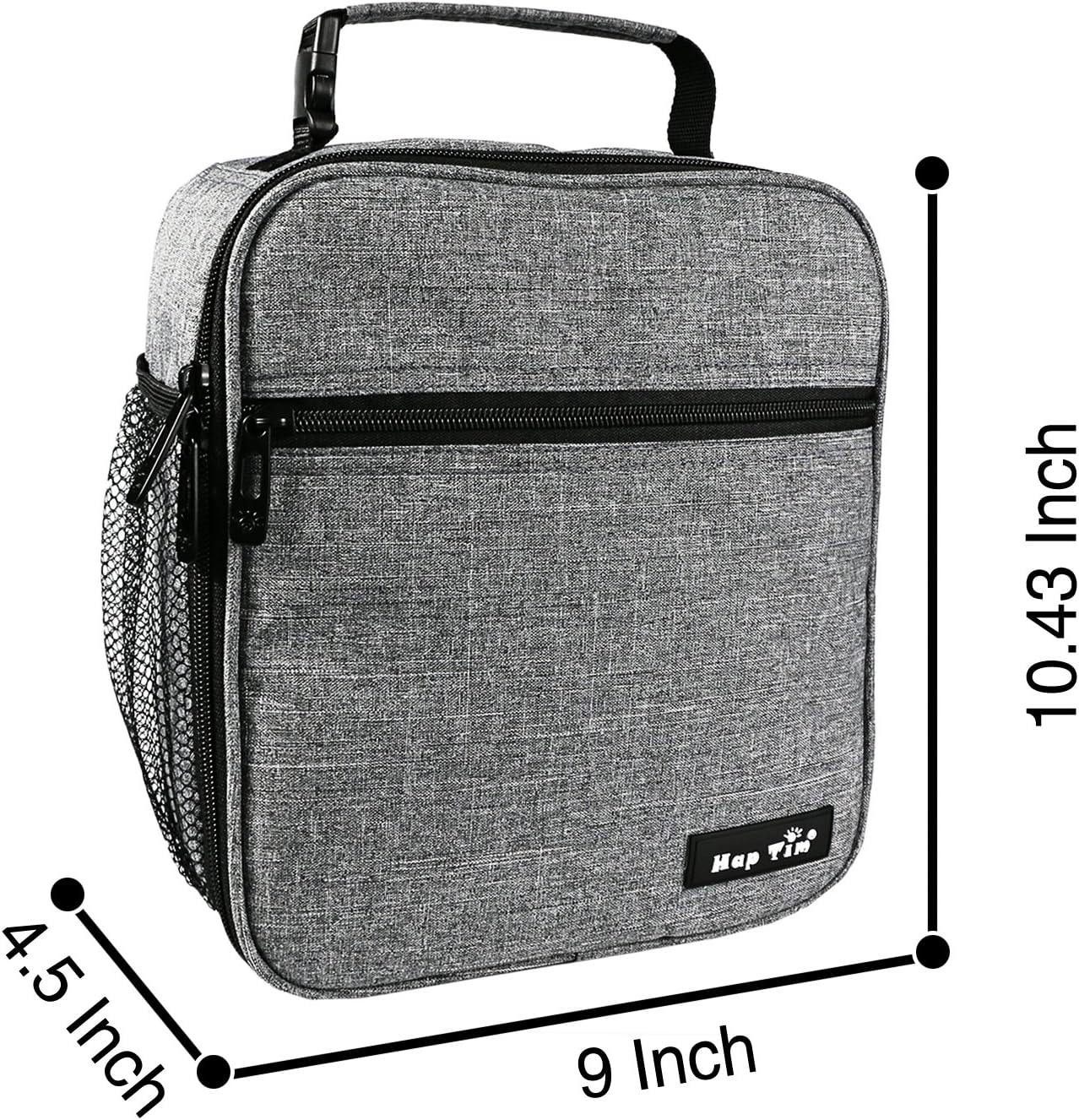 Hap Tim Kids Lunch Box for Girls Boys, Reusable Lunch Bag for Kids, Spacious Lunchbox, Insulated Lunchbag, Purple Unicorn(18654-PP)