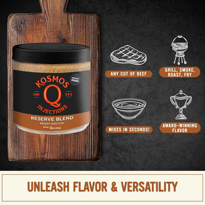 Kosmos Q Original BBQ Pork Injection, Meat Marinade, 16 Oz